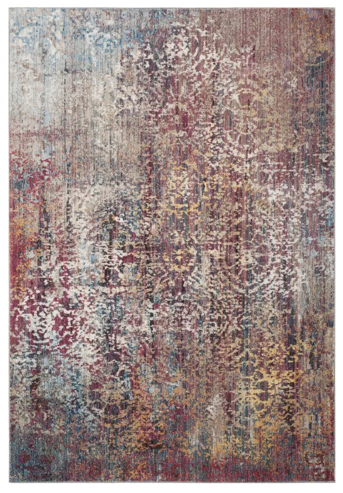 Arlo Home Woven Area Rug, BTL485U, Pink/Multi,  5' 1" X 7' 6"