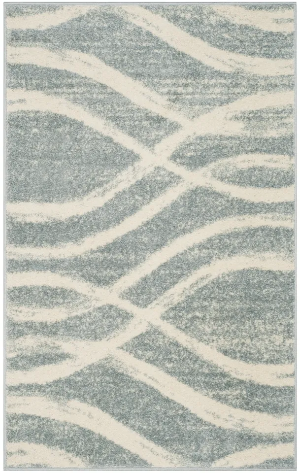 Arlo Home Woven Area Rug, ADR125T, Cream/Slate,  3' X 5'