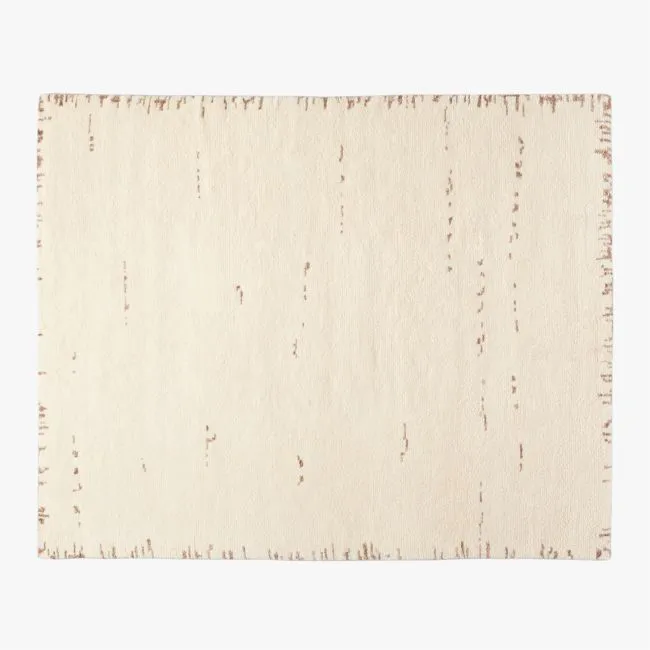 Marrin Hand-Knotted Ivory New Zealand Wool Area Rug 8'x10'