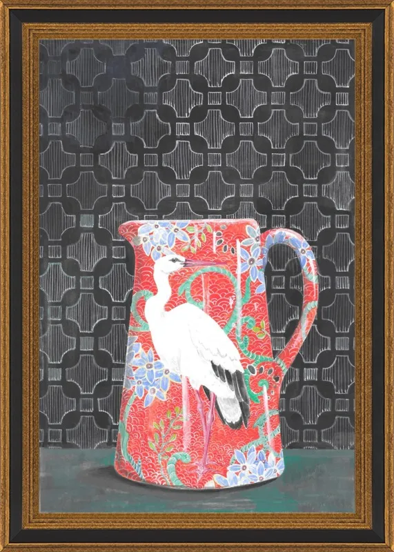 Red Vase by Miri Eshet for Artfully Walls