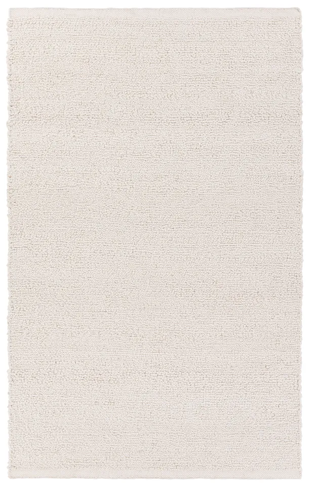 Ore INL01 Handmade Solid Ivory Runner Rug (3'x8')