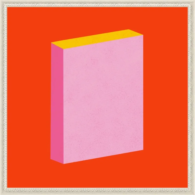 Color Books 3, Scarlet, Pink & Gold by Jessica Poundstone for Artfully Walls