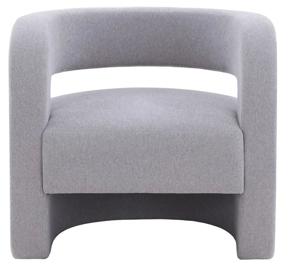 Anissa Barrel Back Accent Chair - Light Grey