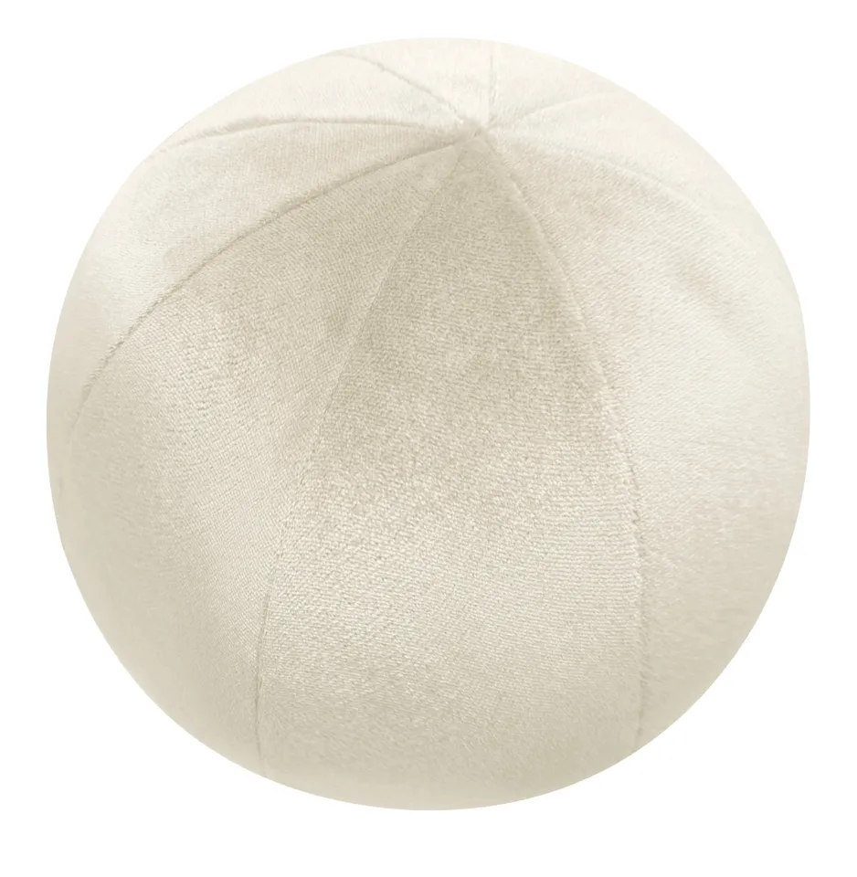 THE STANDARD BALL PILLOW :: VENETIAN VELVET - STANDARD BALL PILLOW / Alabaster