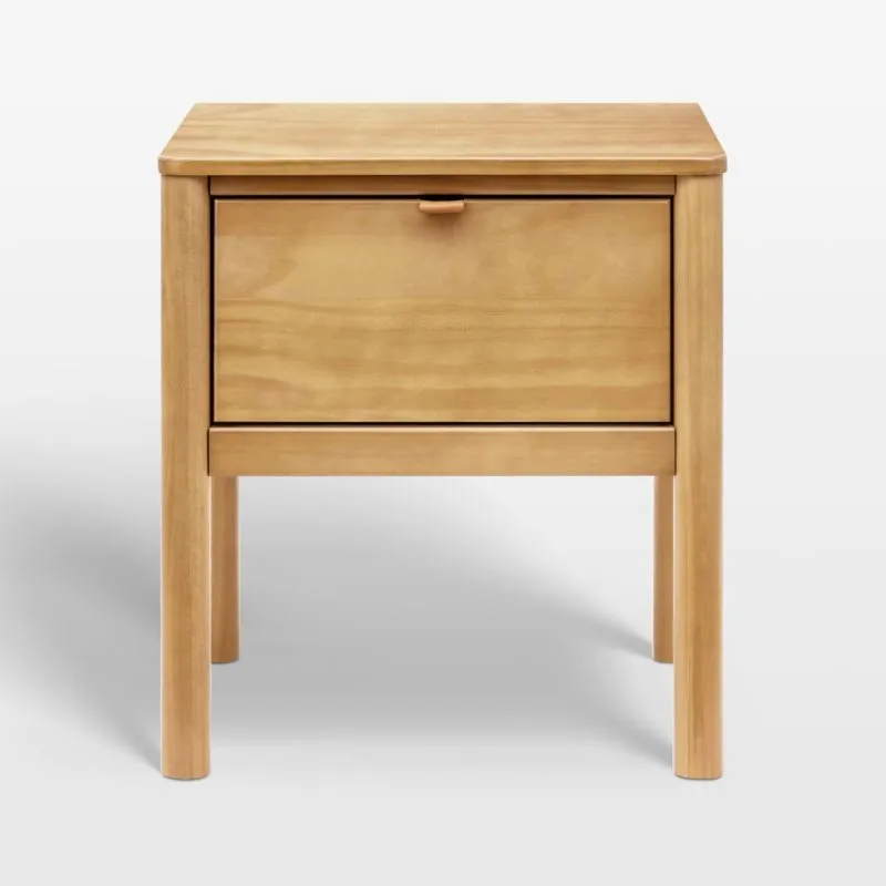 Babyletto Bondi 20" Honey Wood Kids Nightstand with Drawer
