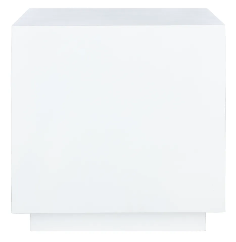 Kolden Faux Concrete Stool - White