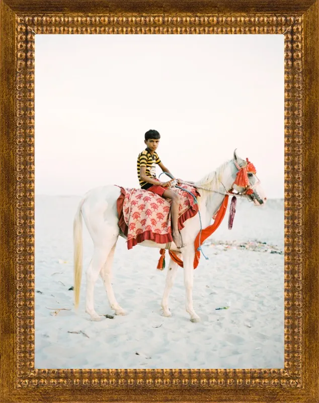 Boy on Horse by Andrew Jacona for Artfully Walls