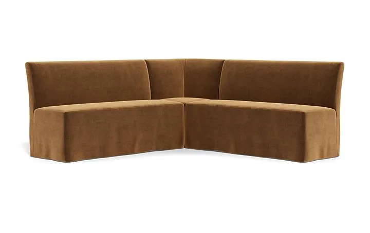 Dorian Slipcovered Corner Banquette