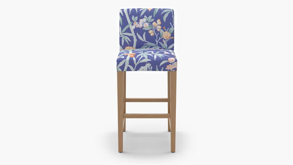 Signature Dining Bar Stool, Lapis Lanai, Natural Square Tapered Leg