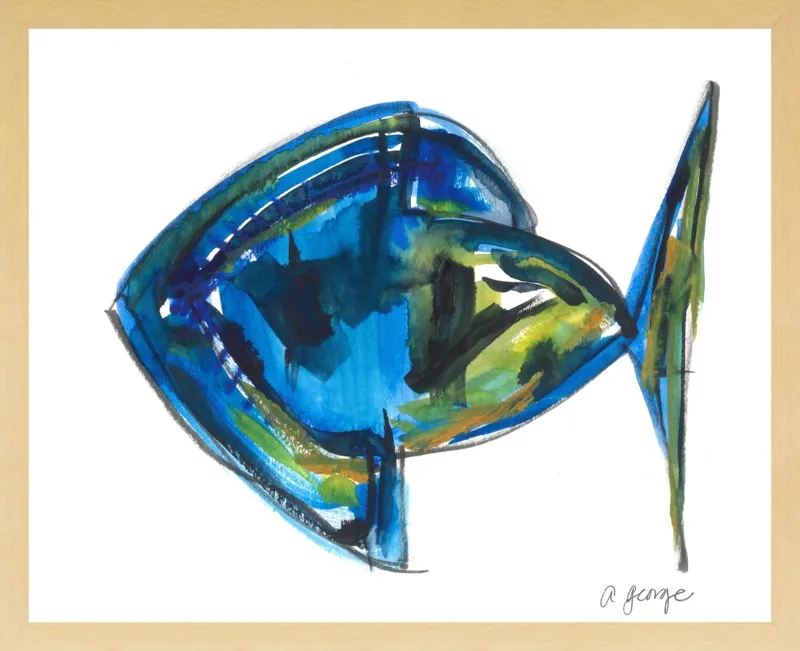 Asbtract Fish by Anthony George for Artfully Walls