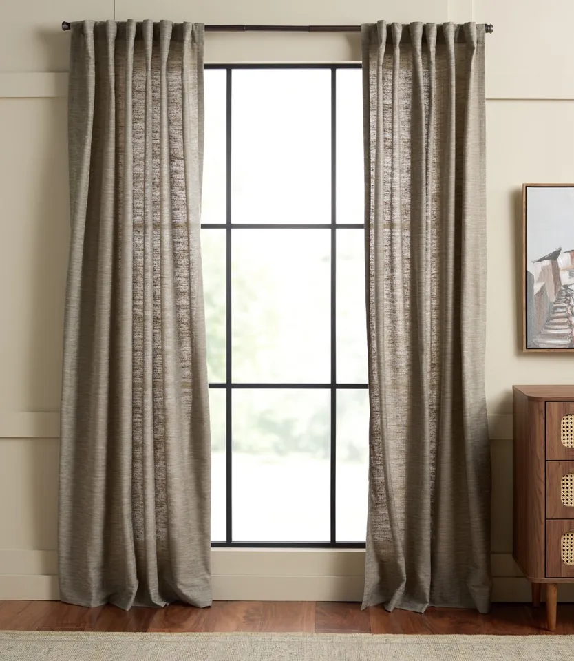 Capri Window Panels 52x96", Set of 2 - Taupe