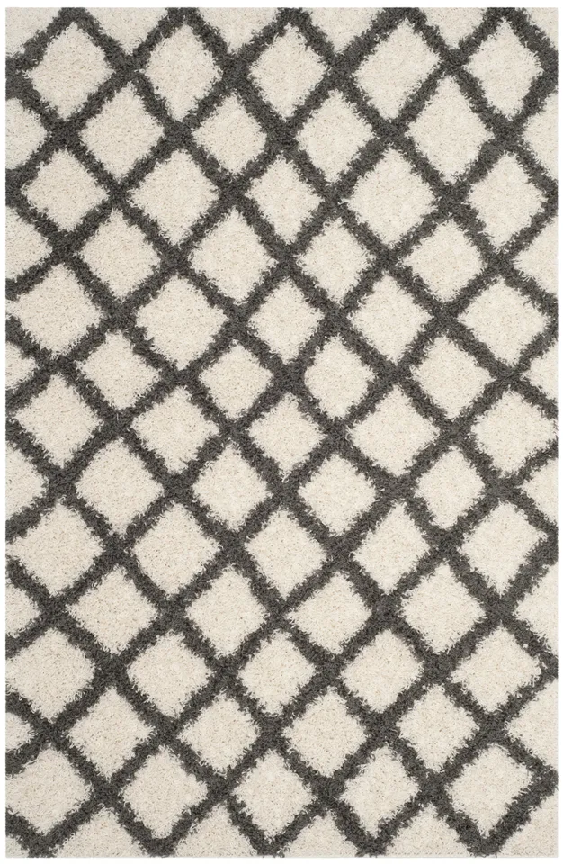 Arlo Home Woven Area Rug, SGDS258H, Ivory/Grey,  5' 1" X 7' 6"