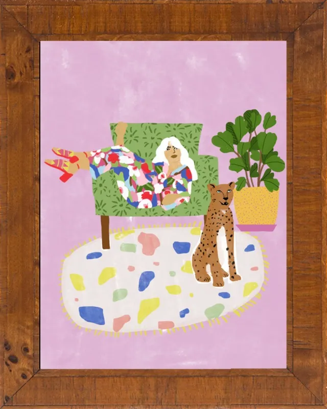 Lady and her tiger by Alja Horvat for Artfully Walls