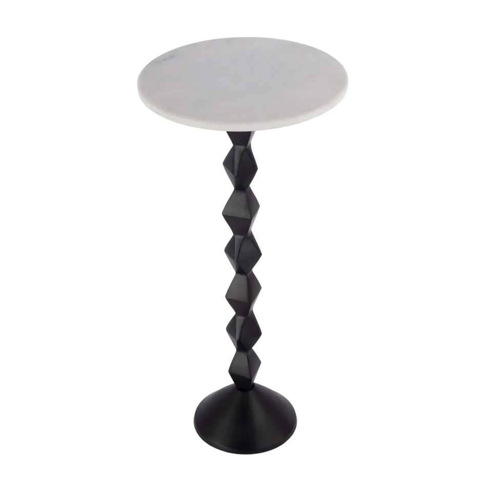 Ada Metal & Marble Side Table
