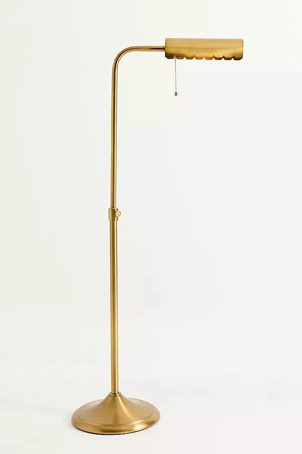 Simone Scalloped Reading Floor Lamp