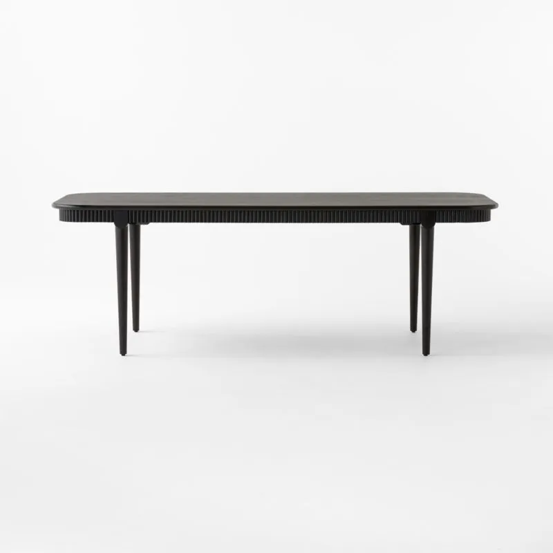 Providence 90" Rectangular Black Ebonized Oak Dining Table