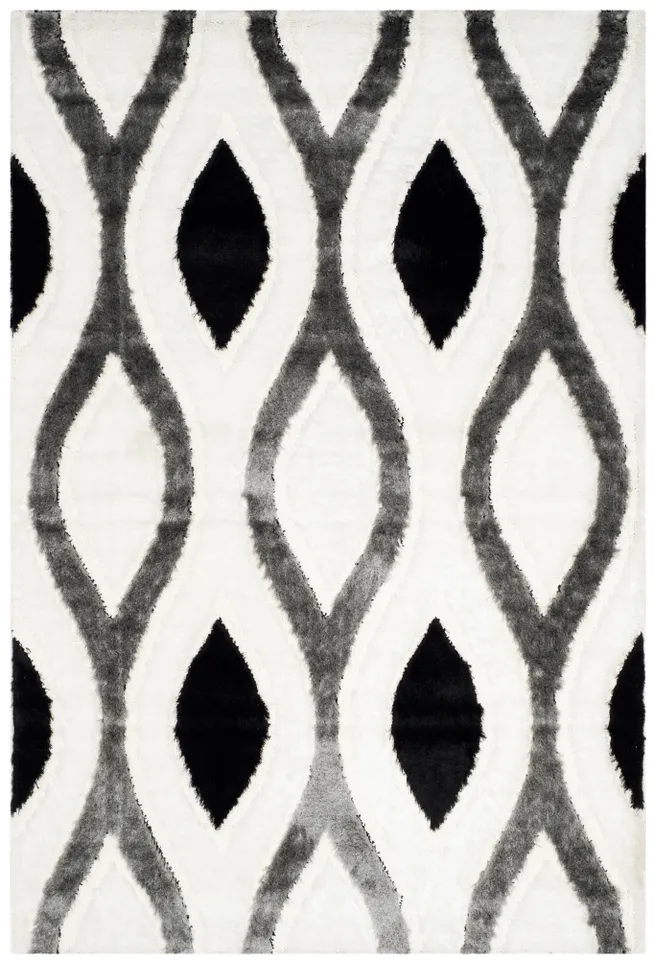 Arlo Home Woven Area Rug, SG365-1280, Ivory/Grey,  5' 3" X 7' 6"