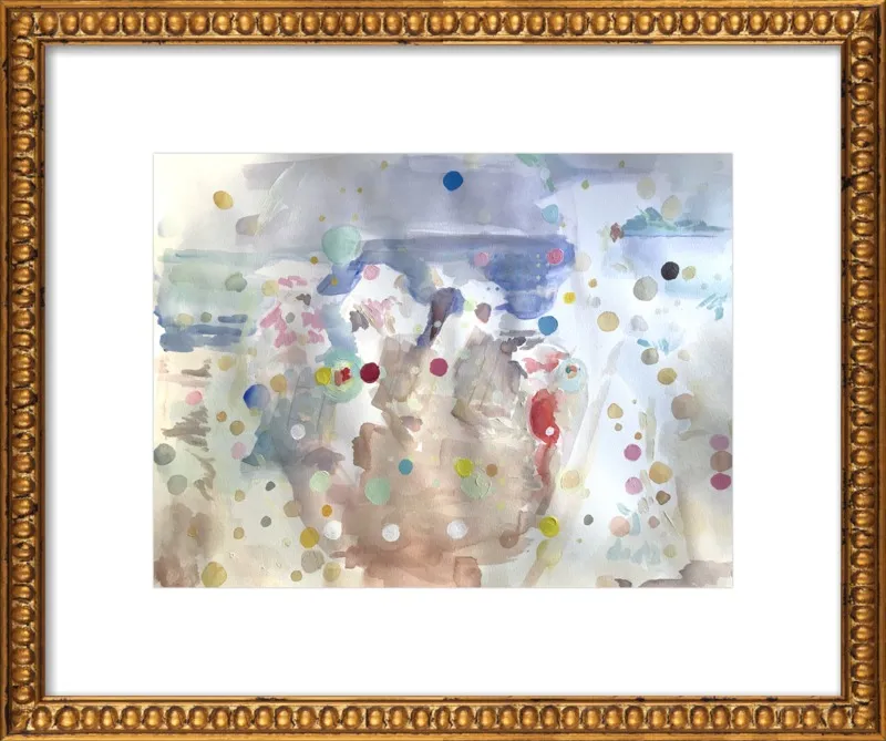 Beach scene (from memory)  by Hannah Dean for Artfully Walls