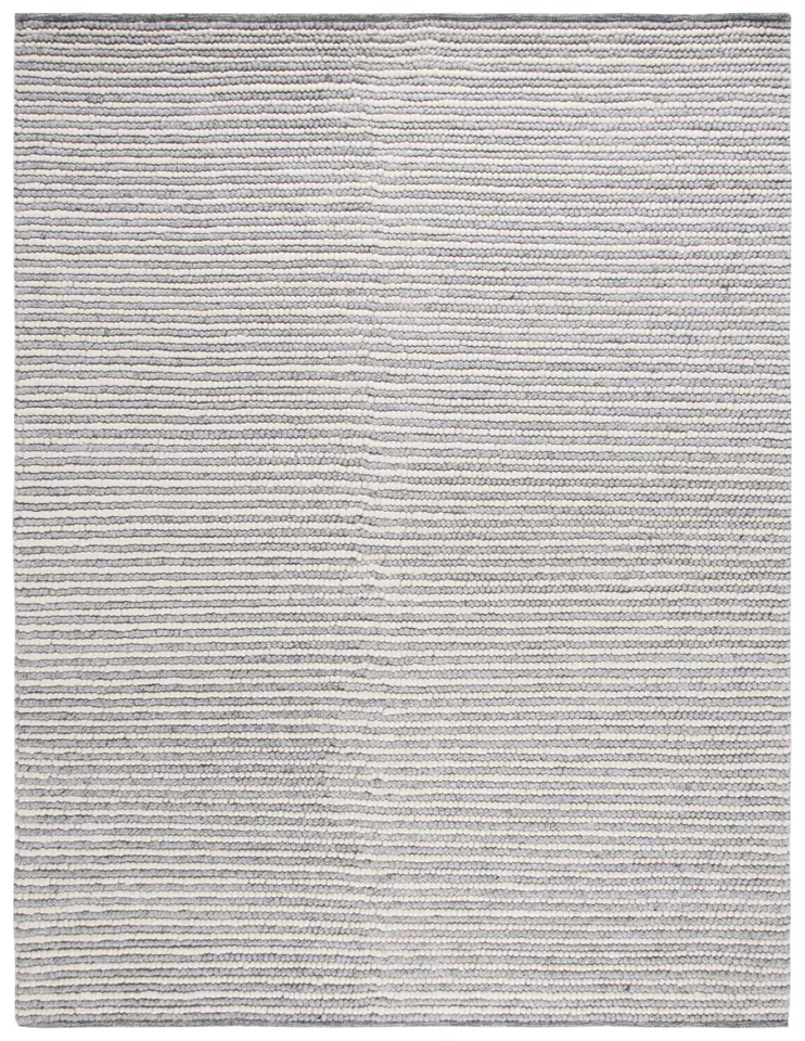Safavieh Couture Natura Collection Hand Woven Area Rug, Ivory / Grey, 9' x 12'