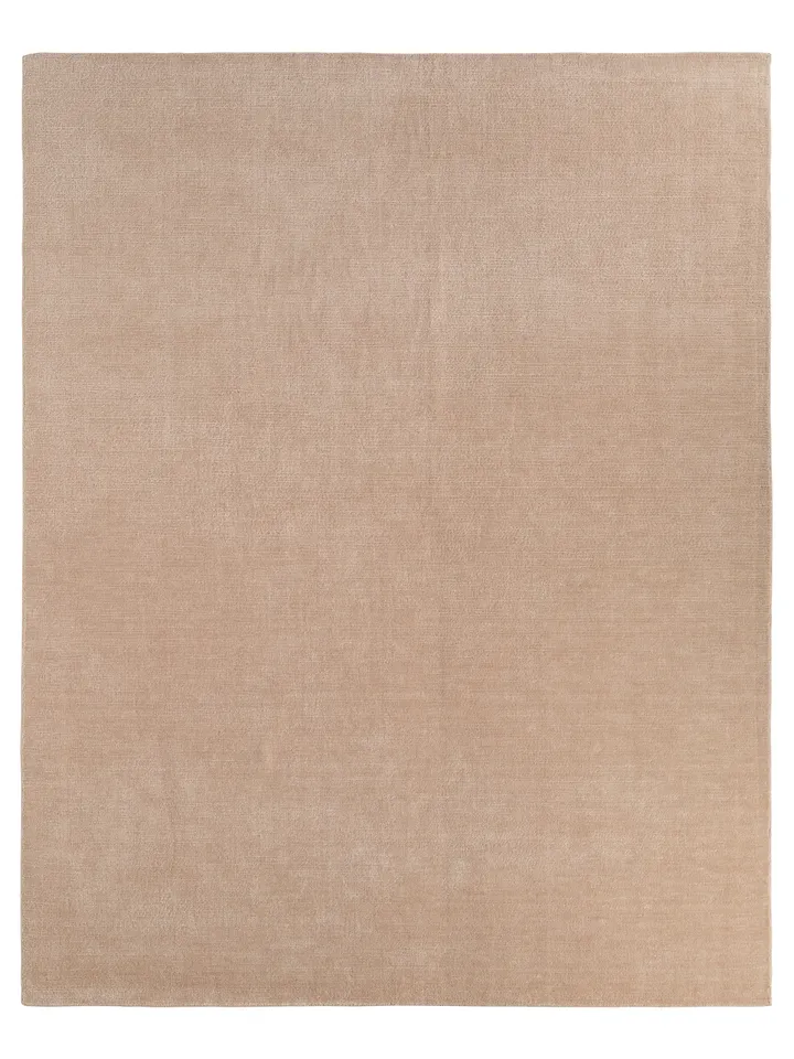 Selvith PRW01 Handwoven Solid Tan Area Rug (12'X15')