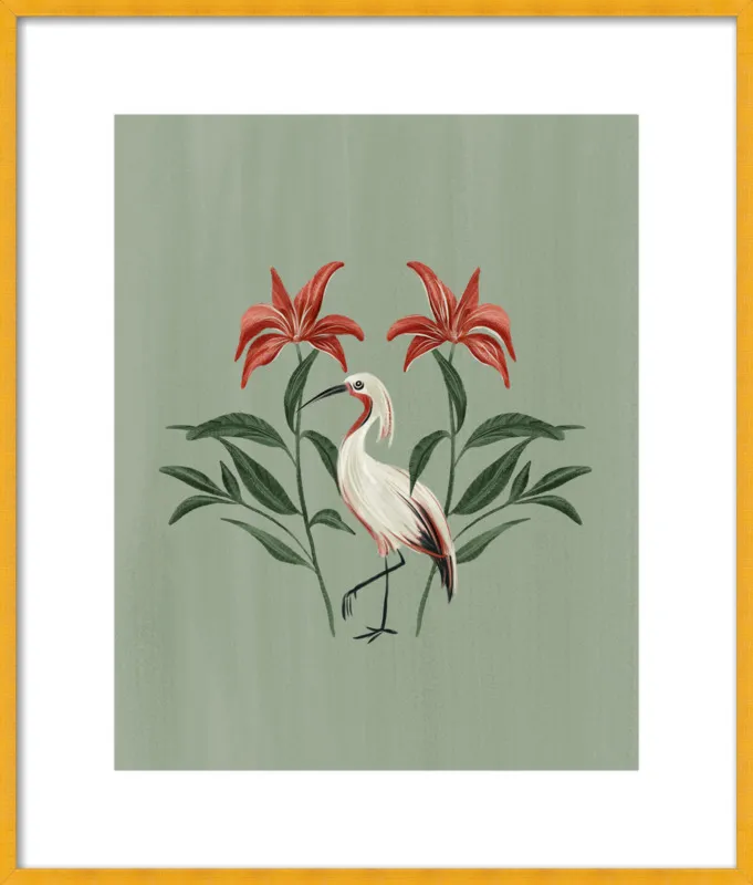 Tropical Crane by Nancy Noreth for Artfully Walls