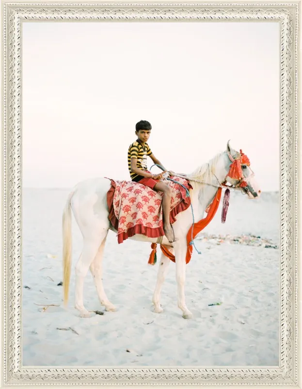 Boy on Horse by Andrew Jacona for Artfully Walls
