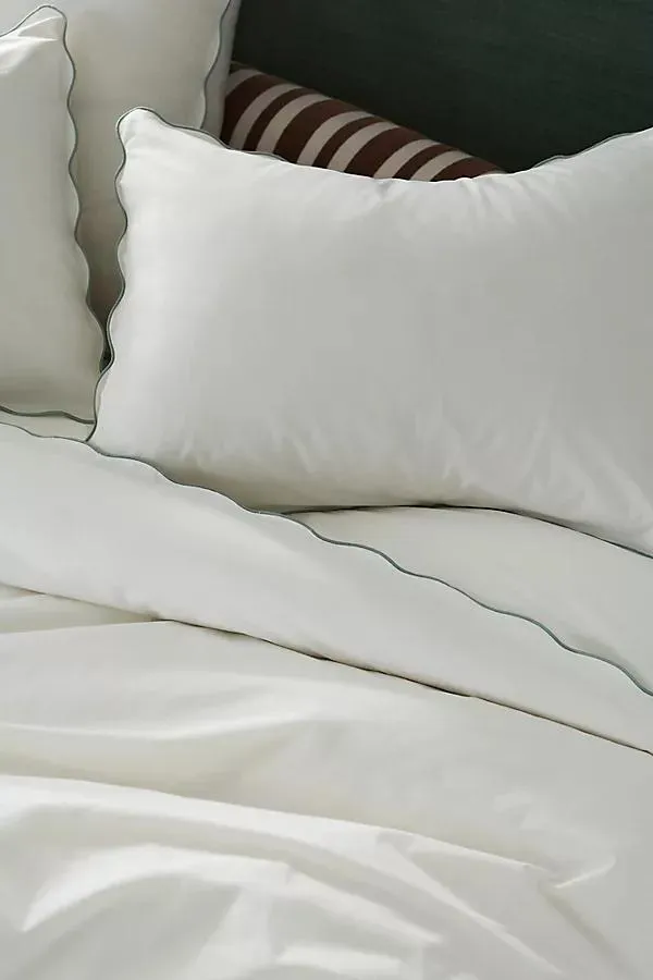 100% Cotton Marrow Scalloped Edge Duvet
