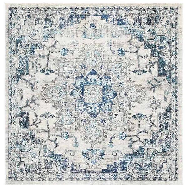 Madison Bay Distressed Medallion Bold Area Rug