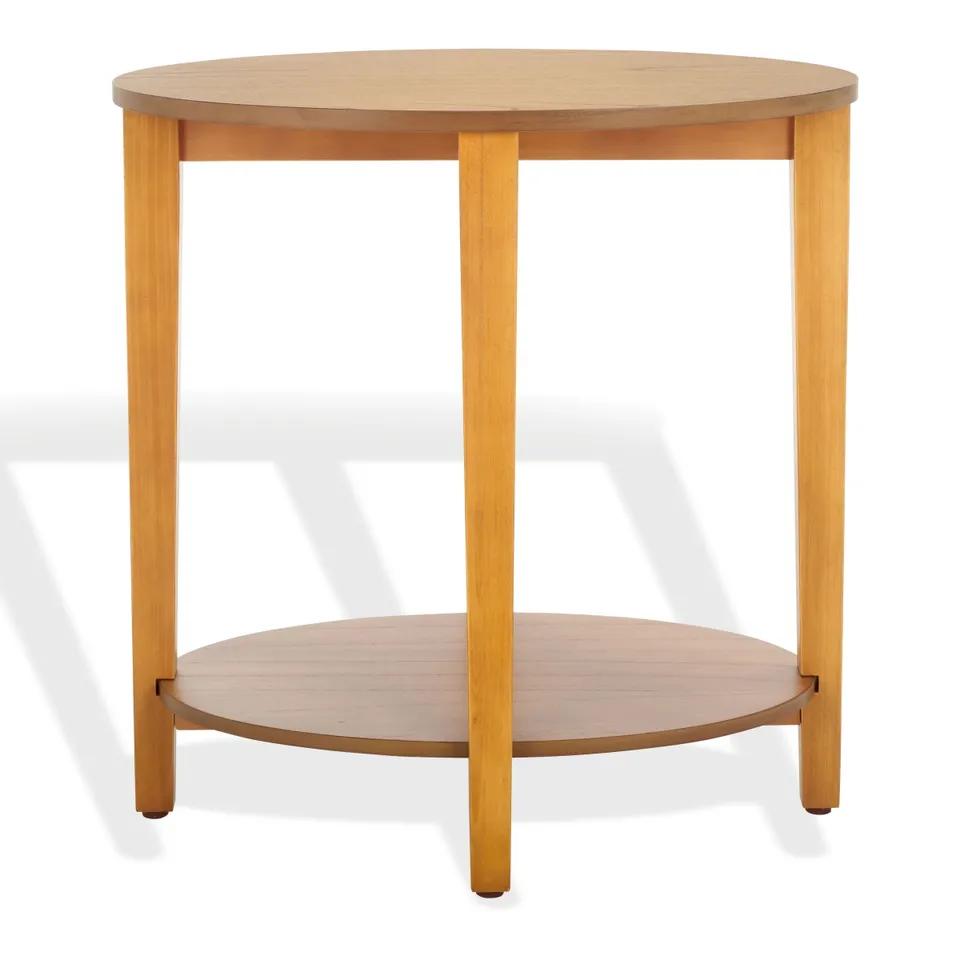 Leonardi Oval Wood Accent Table - Natural