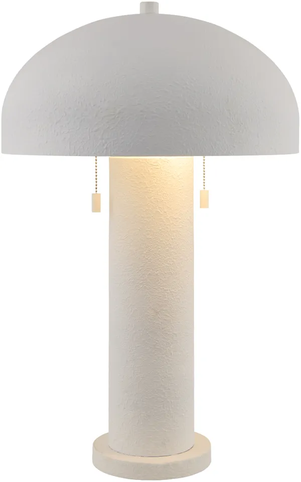 Hobro  Hand Painted 25"H x 16"W x 16"D Accent Table Lamp
