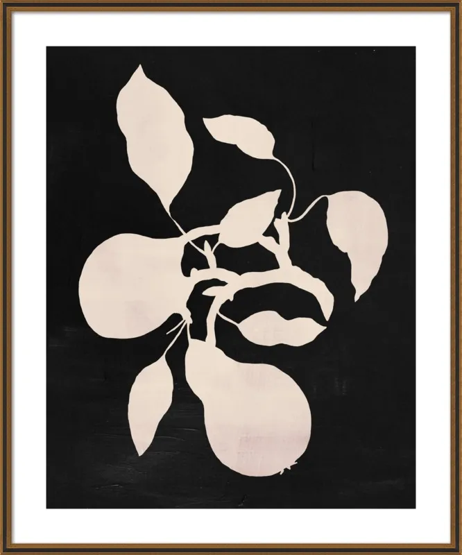 pears black and white by Ruti Shaashua for Artfully Walls