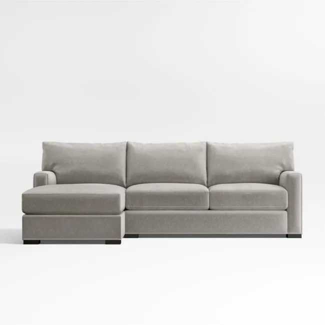 Axis Classic 2-Piece Sectional Sofa with Chaise Lounge