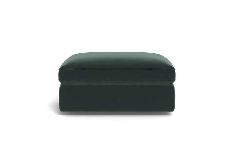 James Rectangle Ottoman with Contrast Piping and Storage Option