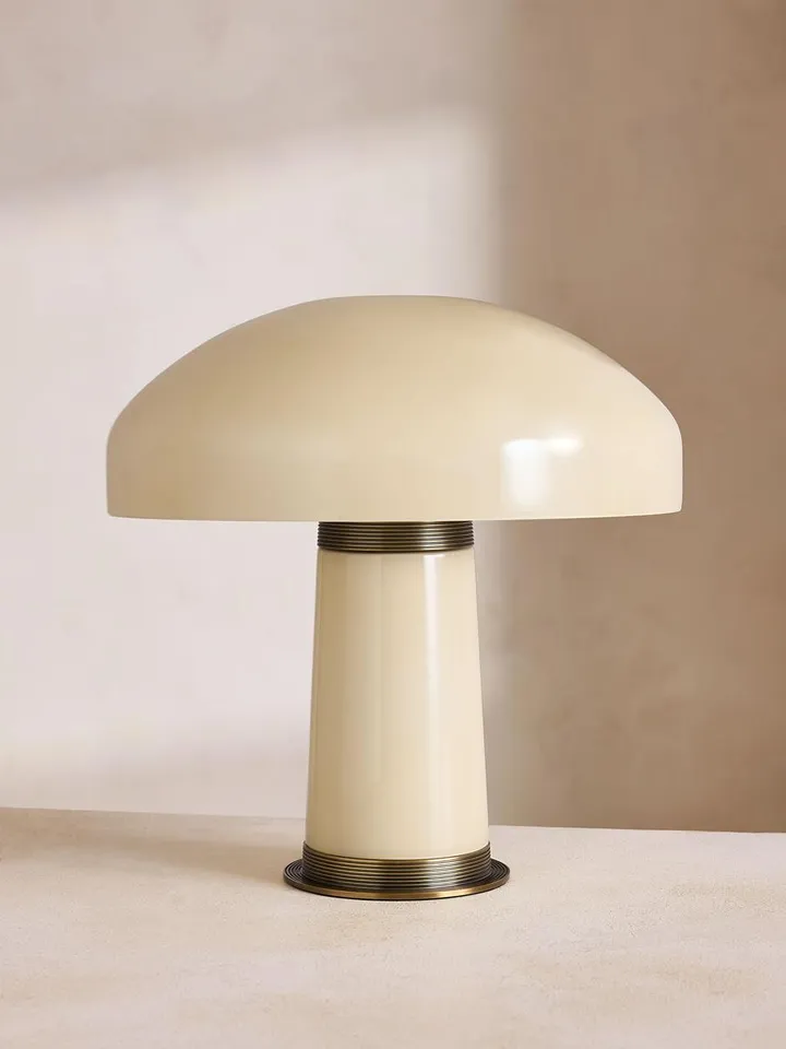 Janie Table Lamp, Cream, US