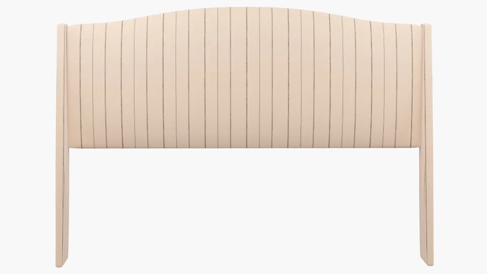 Classic Wingback Headboard, Charcoal Fritz, King