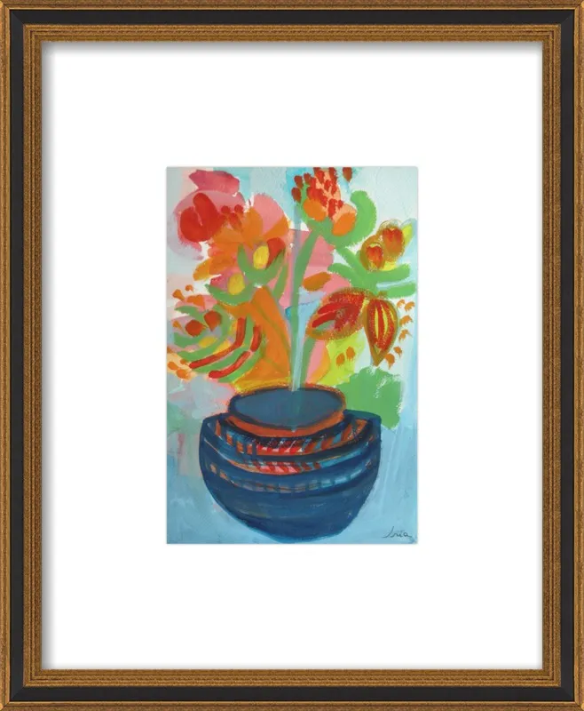 Red Flowers by Iria Fernandez Alvarez for Artfully Walls