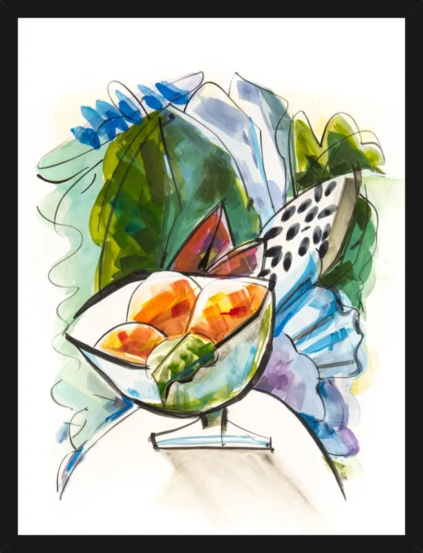 Still life with oranges by Becky Aubry for Artfully Walls