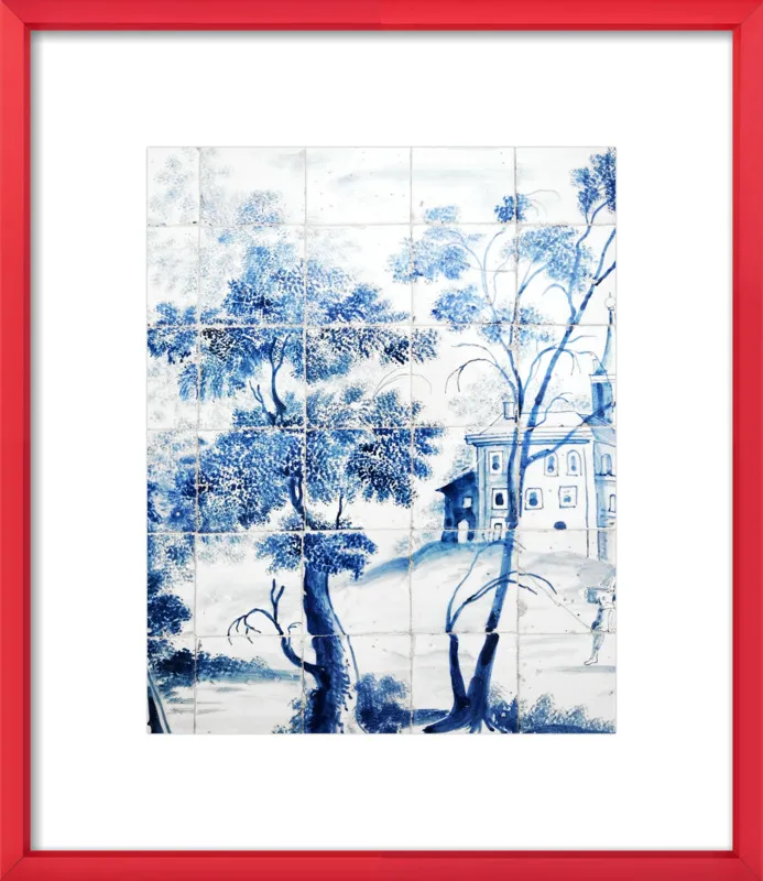 Lisbon Blue Tiles Two by Lupen Grainne for Artfully Walls