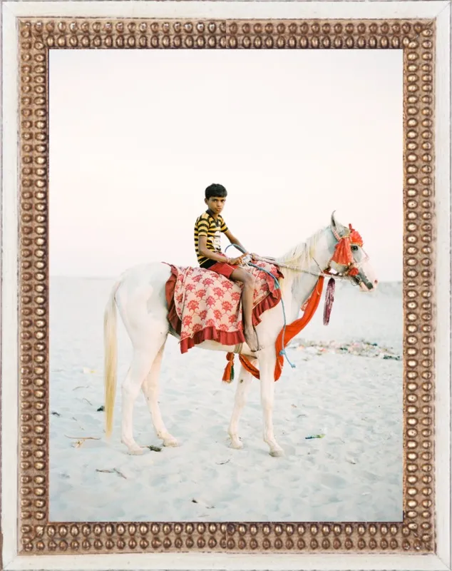 Boy on Horse by Andrew Jacona for Artfully Walls