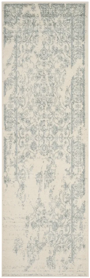 Arlo Home Woven Area Rug, ADR101S, Ivory/Slate,  2' 6" X 8'