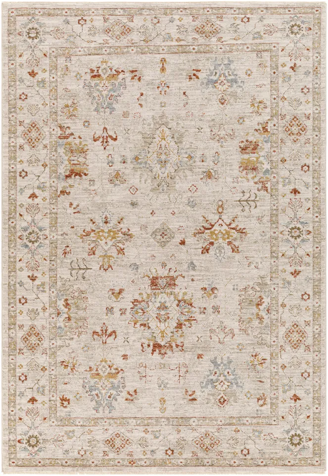 Avant Garde Beige Indoor 5'3" x 5'3" Machine Woven Rug