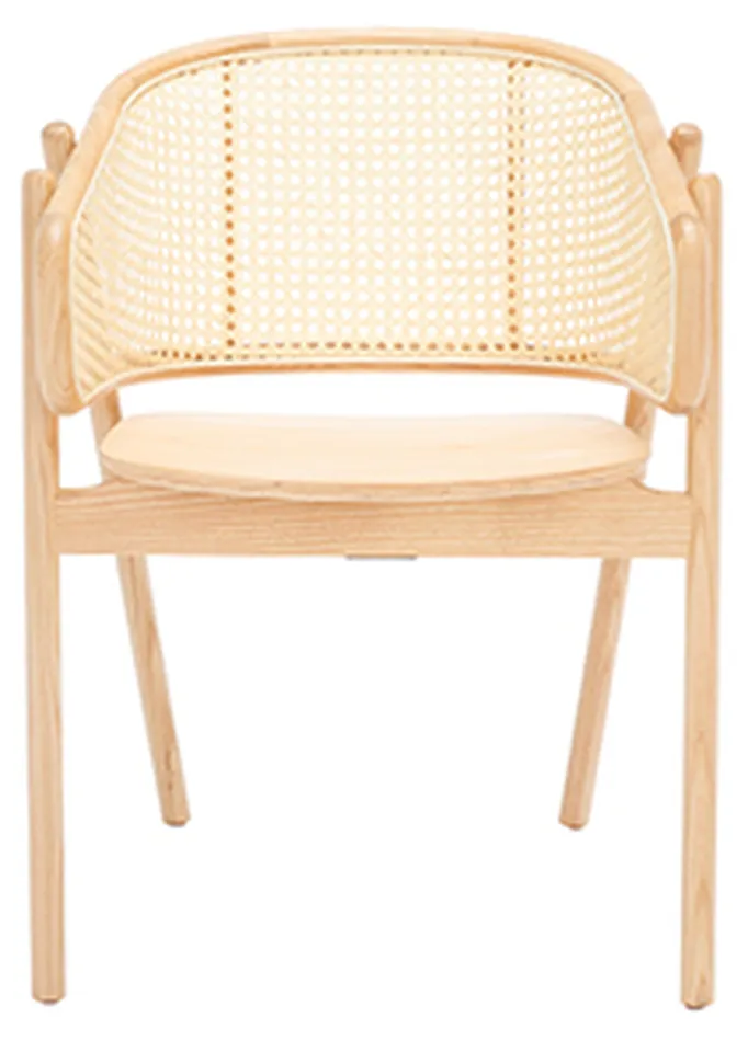 Emmy Rattan Back Dining Chair - Natural