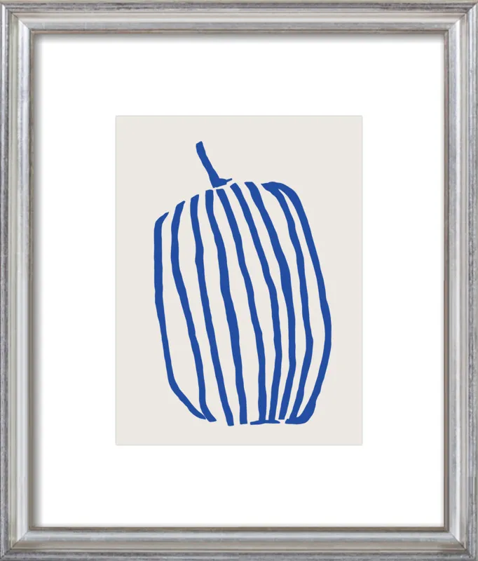 Striped pumpkin by Jessica Nielsen for Artfully Walls
