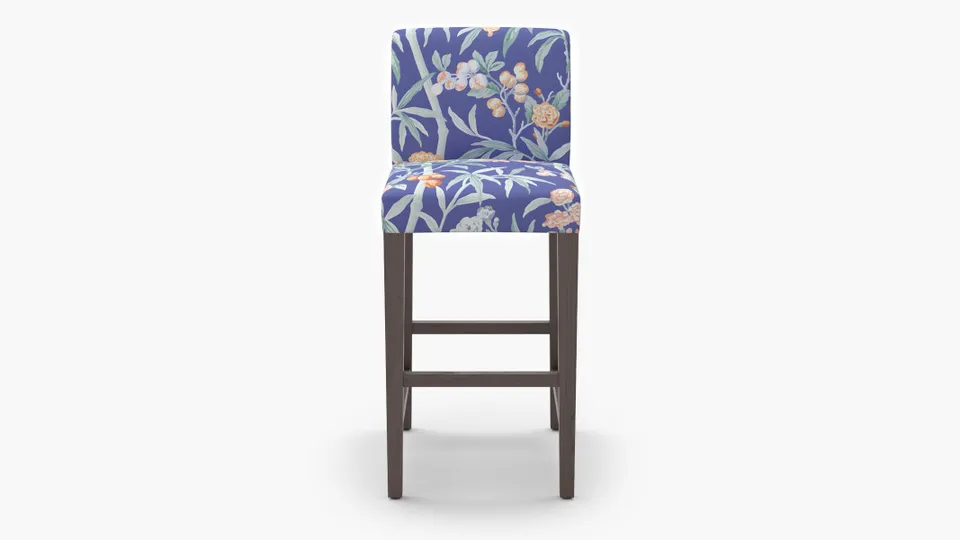 Signature Dining Bar Stool, Lapis Lanai, Espresso Square Tapered Leg