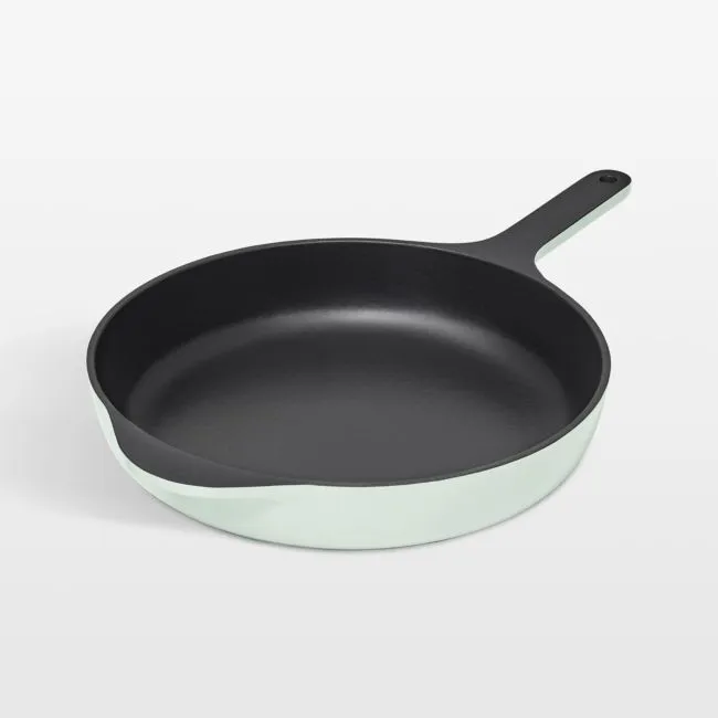 Caraway ® 10.5" Light Mist Enameled Cast Iron Skillet