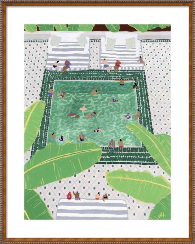 Green Riad by Joanne Ho for Artfully Walls
