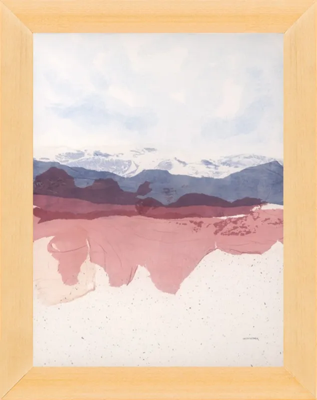 Gold leaf Mountain by Jan Sullivan Fowler for Artfully Walls