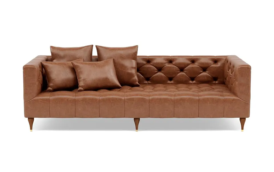 Ms. Chesterfield Leather Sofa by Apartment Therapy