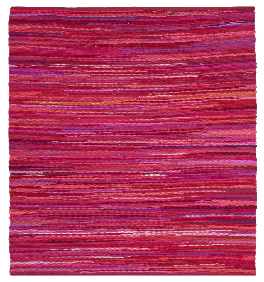 Arlo Home Hand Woven Area Rug, RAR130R, Red/Multi,  6' X 6' Square
