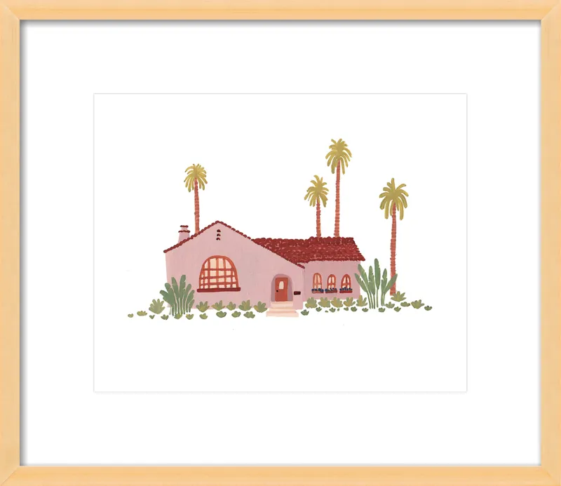 Pink Bungalow by Taylor Ann for Artfully Walls